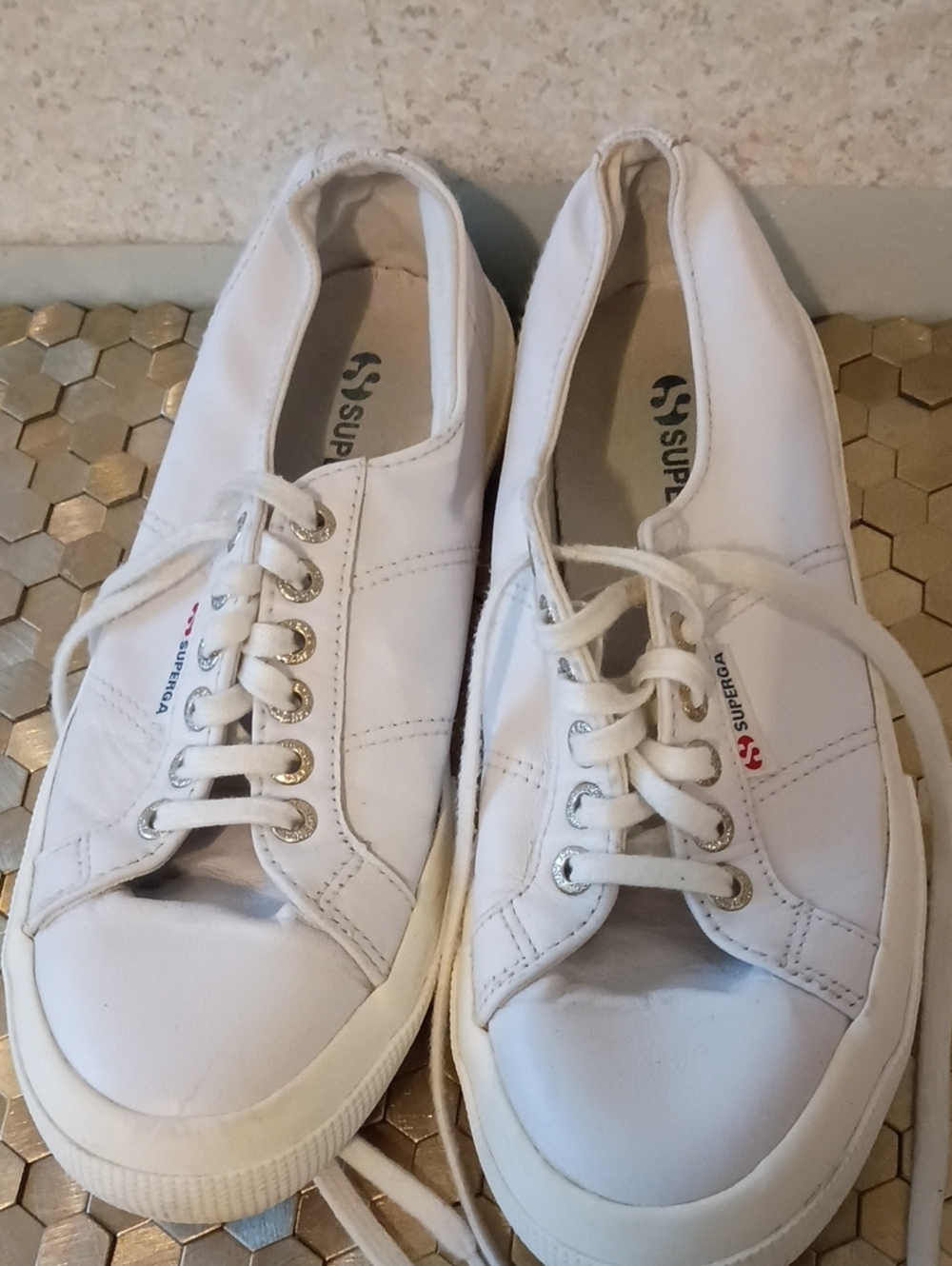 Superga White Low-Top Canvas Sneakers